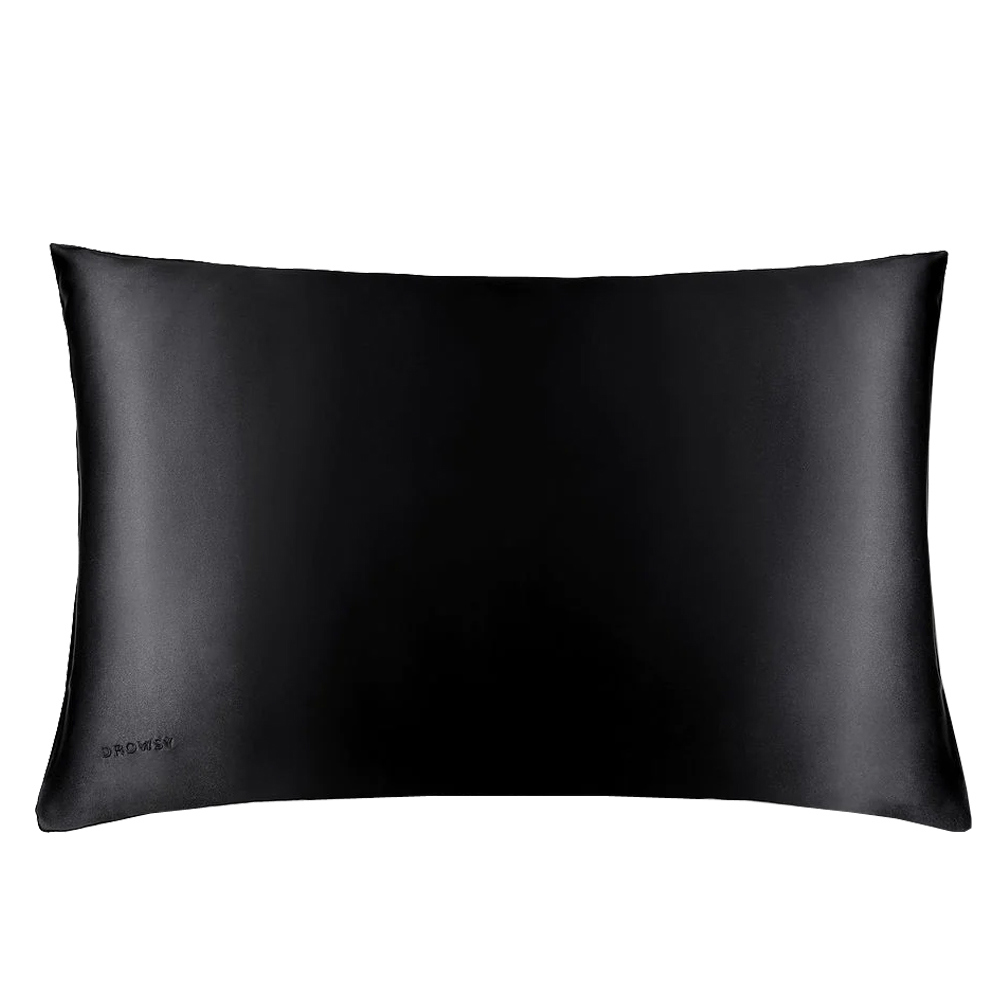 Drowsy Black Jade Silk Pillowcase